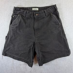 Cabela's Men's 36 Brown Canvas Carpenter Workwear Utility Casual Shorts Denim